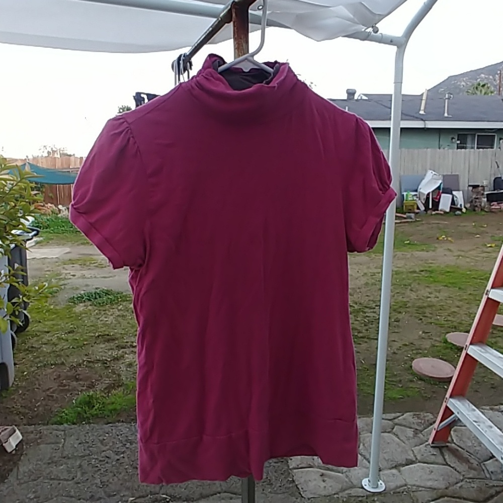 Pink-Purple Plain Shirt